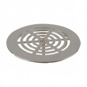 Grille ronde Ø130 mm chomée pour Isotanche Classic Ø50