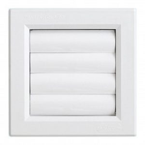 Grille ventilation PVC sortie d&rsquo;air à volets mobiles