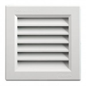 Grille ventilation PVC traditionnelle 140x140mm – A encastrer