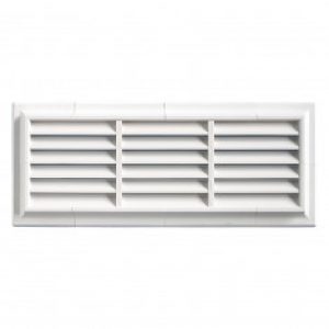 Grille ventilation PVC traditionnelle 140x340mm – Pose en applique