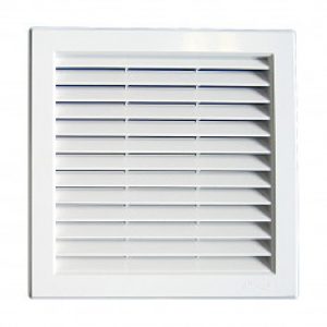 Grille ventilation PVC traditionnelle 217x217mm – A encastrer