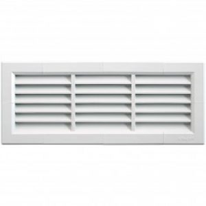 Grille ventilation PVC traditionnelle 340x140mm – A encastrer