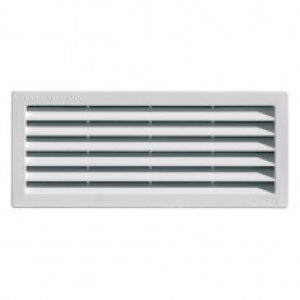 Grille ventilation rectangulaire PVC 254x108mm à encastrer