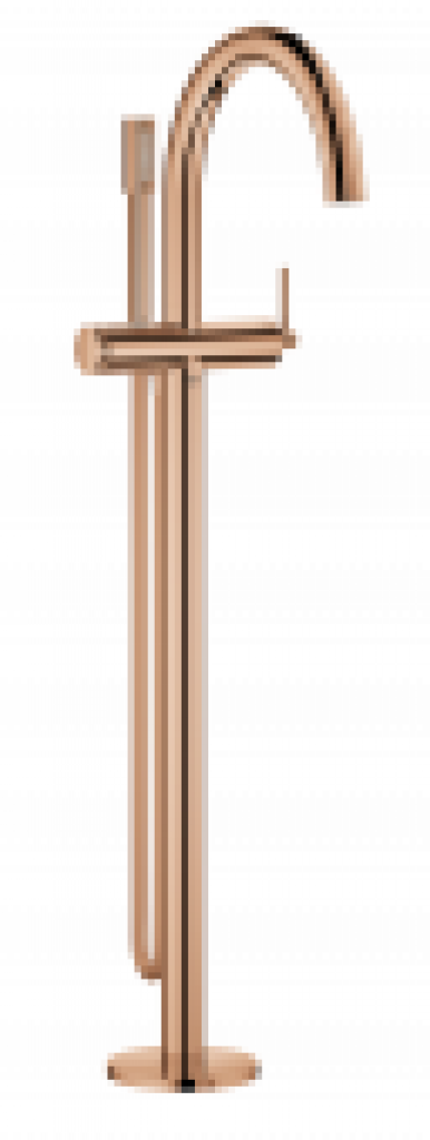 GROHE Atrio – Mitigeur monocommande bain pour montage au sol avec 2 sorties warm sunset