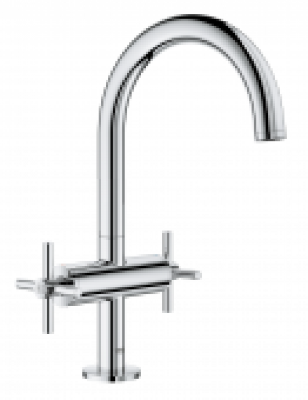 GROHE Atrio – Mitigeur monocommande lavabo taille L avec bonde de vidage Push-Open chrome