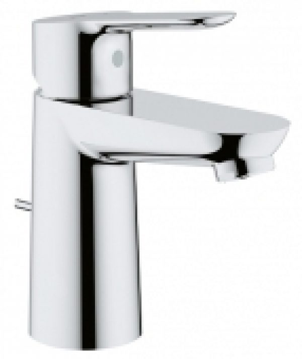 GROHE BauEdge – Mitigeur monocommande lavabo taille S avec limiteur de température avec garniture de vidage en plastique ch…