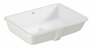 GROHE Cube Céramique – Lavabo à encastrer par le dessous 492×370 blanc avec PureGuard