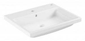 GROHE Cube Céramique – Lavabo à encastrer par le dessus 605×490 blanc avec PureGuard