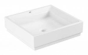 GROHE Cube Céramique – Vasque à poser pour meuble 500×470 blanc avec PureGuard