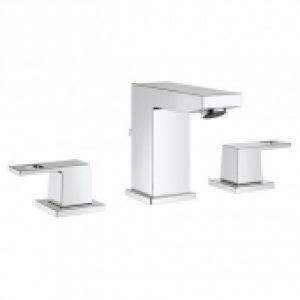 GROHE Eurocube – Mitigeur de lavabo 3 trous taille S avec garniture de vidage chrome