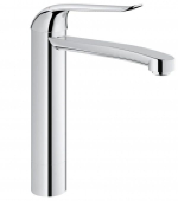 GROHE Euroeco Special – Mitigeur monocommande lavabo taille L avec bec orientable sans garniture de vidage chrome