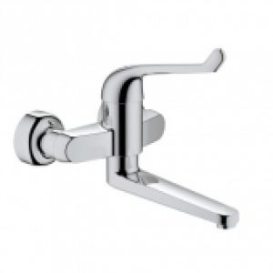 GROHE Euroeco Special – Mitigeur monocommande séquentiel pour montage mural avec projection 256 mm sans garniture de vidage…