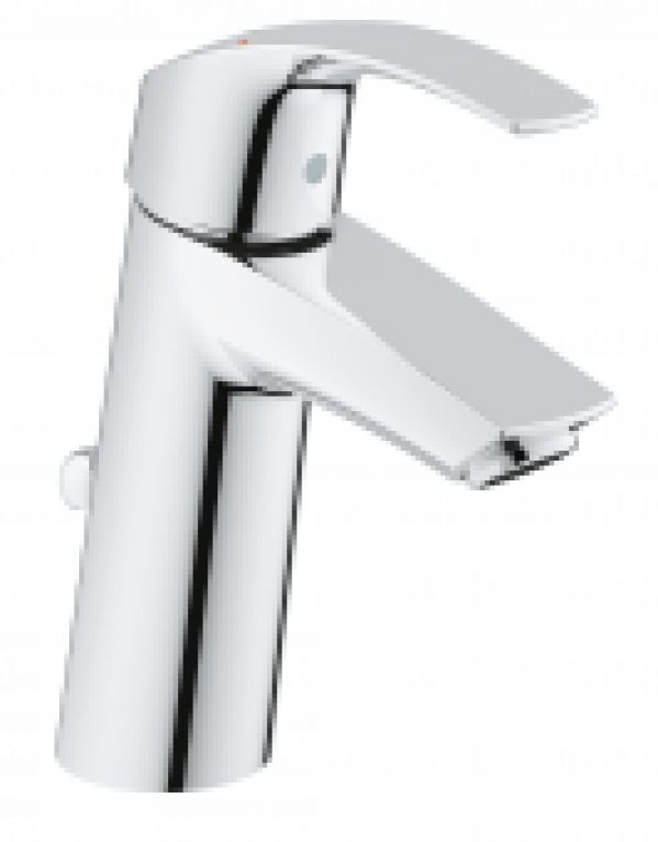GROHE Eurosmart – Mitigeur monocommande lavabo taille M avec garniture de vidage chrome