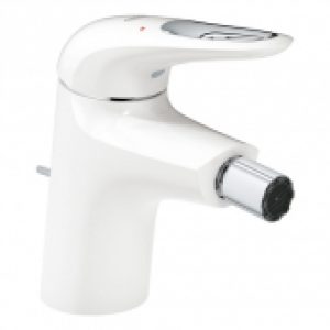 GROHE Eurostyle 2015 – Mitigeur monocommande bidet avec garniture de vidage chrome / moon white