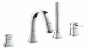 GROHE Grandera – Robinetterie 4 trous baignoire avec 2 sorties chrome