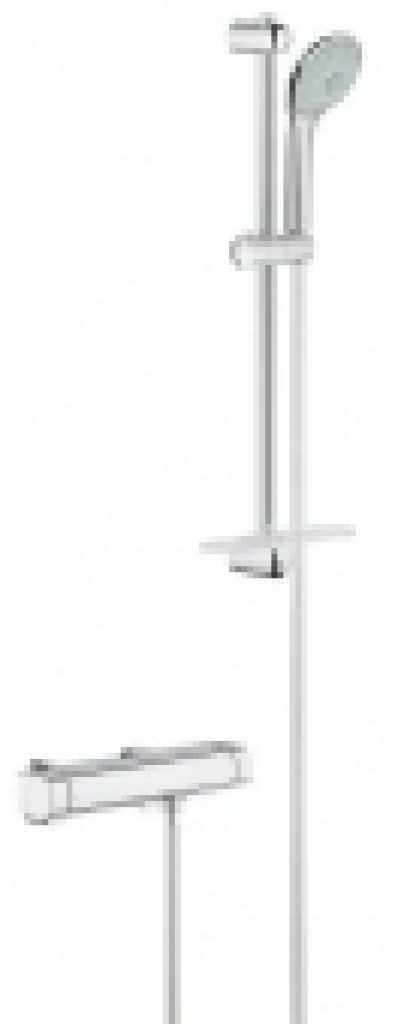 GROHE Grohtherm 2000 – Mitigeur thermostatique de douche avec ensemble de douche 600 mm chrome