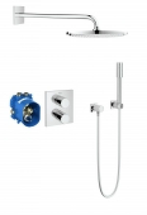 GROHE Grohtherm 3000 Cosmopolitan – Système de douche Rainshower 310 chrome