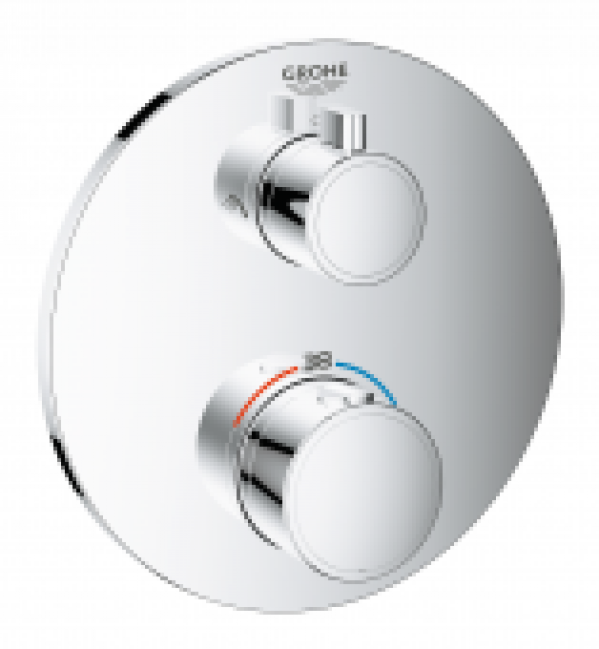 GROHE Grohtherm – Façade pour mitigeur thermostatique douche pour 2 sorties chrome