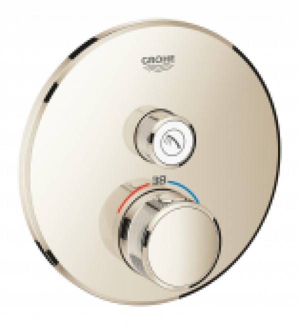 GROHE Grohtherm SmartControl – Façade pour mitigeur thermostatique pour 1 sortie nickel