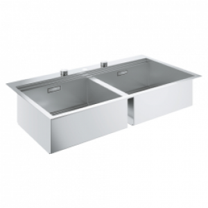 GROHE Nouveau K800 Évier acier inoxydable…