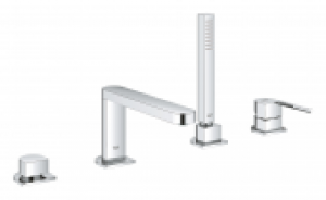 GROHE Plus – Robinetterie 4 trous baignoire avec 2 sorties chrome