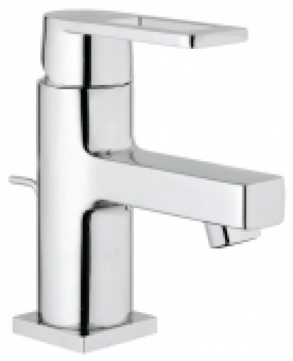 GROHE Quadra – Mitigeur monocommande lavabo taille S avec limiteur de débit avec garniture de vidage chrome