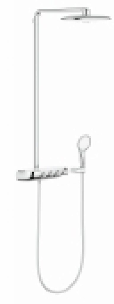 GROHE Rainshower SmartControl – Système de douche SmartControl 360 DUO avec mitigeur thermostatique chrome / moon white