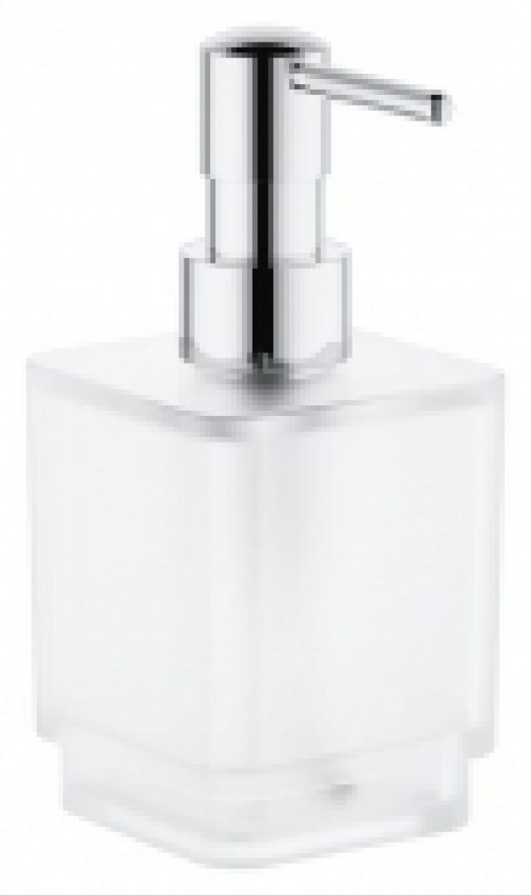 GROHE Selection Cube – Distributeur de savon chrome / satiné