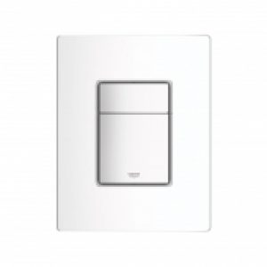 GROHE Skate Cosmopolitan – Plaque de commande pour WC avec double chasse et marche/arrêt blanc / white