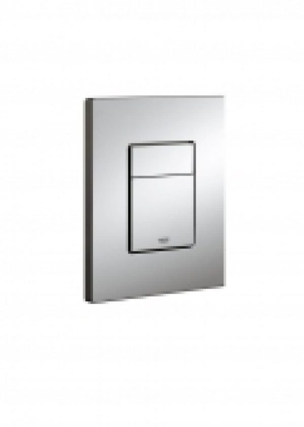 GROHE Skate Cosmopolitan – Plaque de commande pour WC avec double chasse et marche/arrêt chrome / chrome