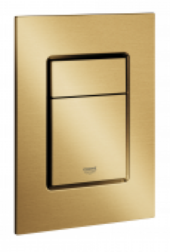 GROHE Skate Cosmopolitan S – Plaque de commande pour WC avec double chasse et marche/arrêt cool sunrise brossé / cool sunr…