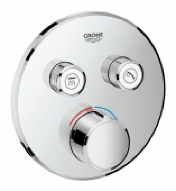 GROHE SmartControl – Façade pour mélangeur encastré pour 2 sorties chrome