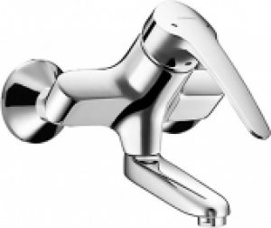 HANSA HansaMedica – Mitigeur monocommande lavabo pour montage mural avec projection 171 mm sans garniture de vidage chrome