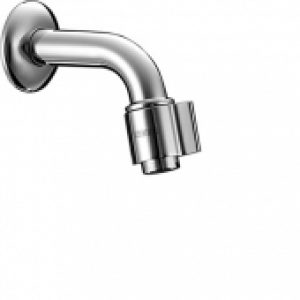 HANSA HansaNova – Bec mural pour montage mural avec projection 106 mm sans garniture de vidage chrome