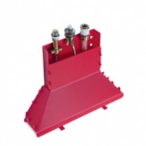 hansgrohe – Corps d&rsquo;encastrement pour mitigeur 3 trous, montage sur bord de baignore