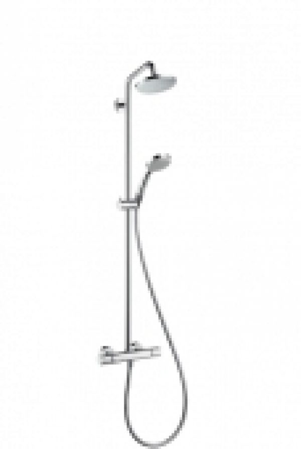 hansgrohe Croma – Système de douche Showerpipe 160 1jet avec mitigeur thermostatique chrome