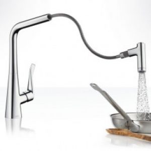 Hansgrohe METRIS Mitigeur évier avec douchette extractible Chromé 14820000