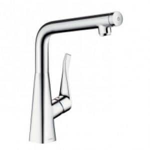 Hansgrohe METRIS Select Mitigeur évier Aspect acier 14883800