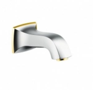 hansgrohe Metropol Classic – Bec déverseur pour baignoire avec 1 sortie chrome / aspect or