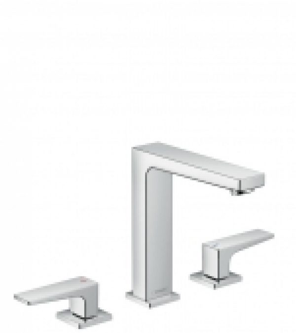 hansgrohe Metropol – Mitigeur de lavabo 3 trous 160 avec bonde de vidage Push-Open chrome