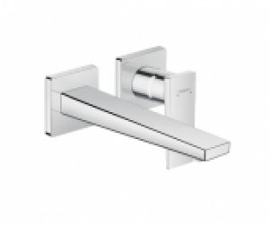hansgrohe Metropol – Mitigeur monocommande lavabo pour montage mural avec projection 225 mm sans garniture de vidage chrome