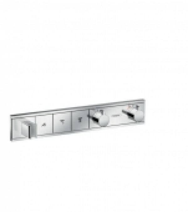 hansgrohe RainSelect – Façade pour mitigeur thermostatique douche pour 3 sorties chrome