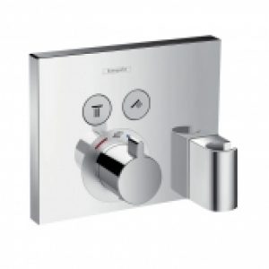 hansgrohe Select – Façade pour mitigeur thermostatique pour 2 sorties chrome