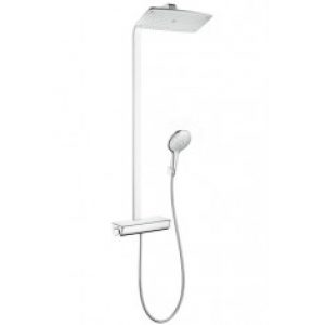 HANSGROHE Showerpipe Raindance Select E 360 – Blanc/Chrome