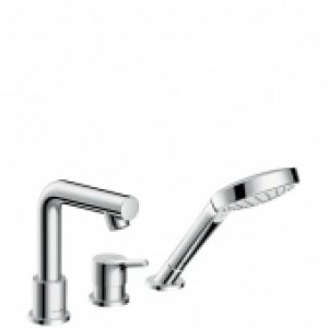 hansgrohe Talis S – Robinetterie 3 trous baignoire avec 2 sorties chrome
