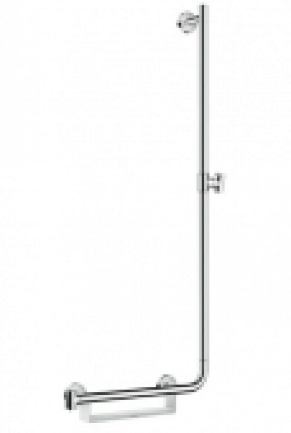 hansgrohe Unica Comfort  – Brausenstange 1100 mm Haltegriff links weiß / chrom