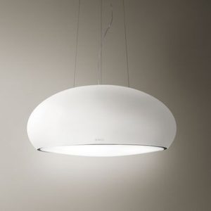 Hotte cuisine Elica suspendue SEASHELL blanc mat 80cm