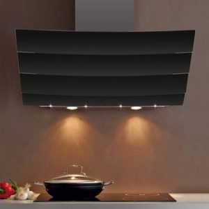 Hotte cuisine murale Silverline CITY noir