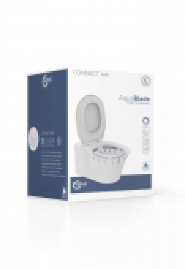 Ideal Standard Connect Air – Wand-Tiefspül-WC-Kombipaket Aquablade mit SoftClosing 360 x 540 mm weiß