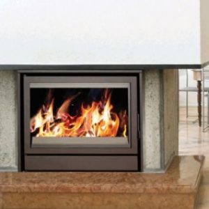 Insert à bois – pour surface de 130m2 –  L77 x H62 x P46cm – C140